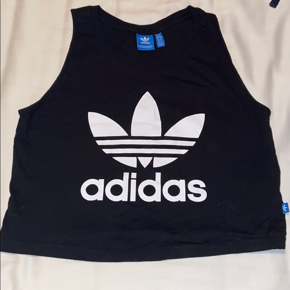 Adidas Black Crop Tank